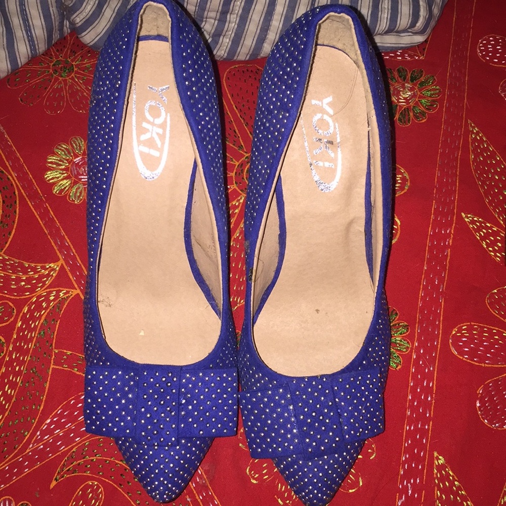 Polka Dot Blue Shoes